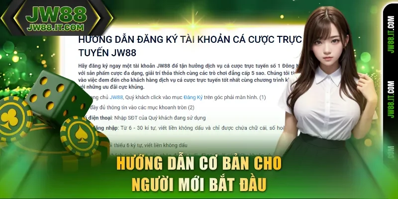 Hướng dẫn JW88 cơ bản cho người mới bắt đầu