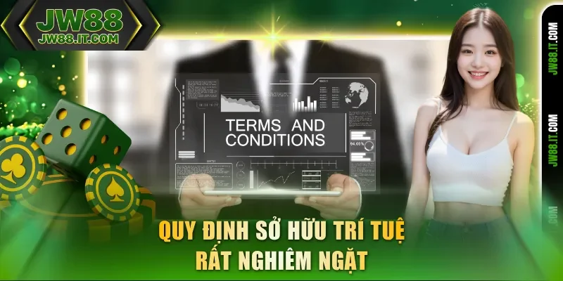 JW88 có quy định sở hữu trí tuệ rất nghiêm ngặt